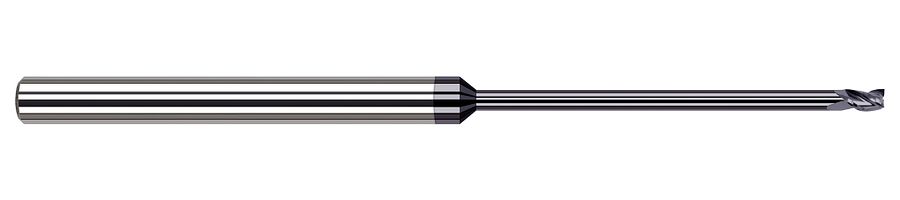 Picture of Harvey Tool 977350-C3 .050 Dia Carbide Stb FL 18x RCH EM, AlTiN End Mill Standard Flute Standard Helix Carbide AlTiN Single End Square Sharp